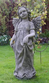Grace stone angel statue for the garden